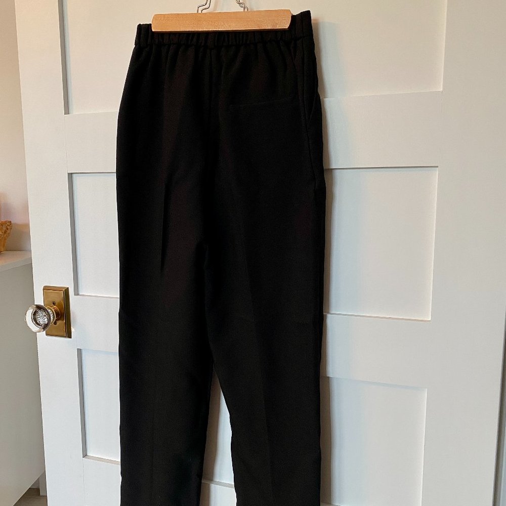 Mango Black High Waisted Trousers